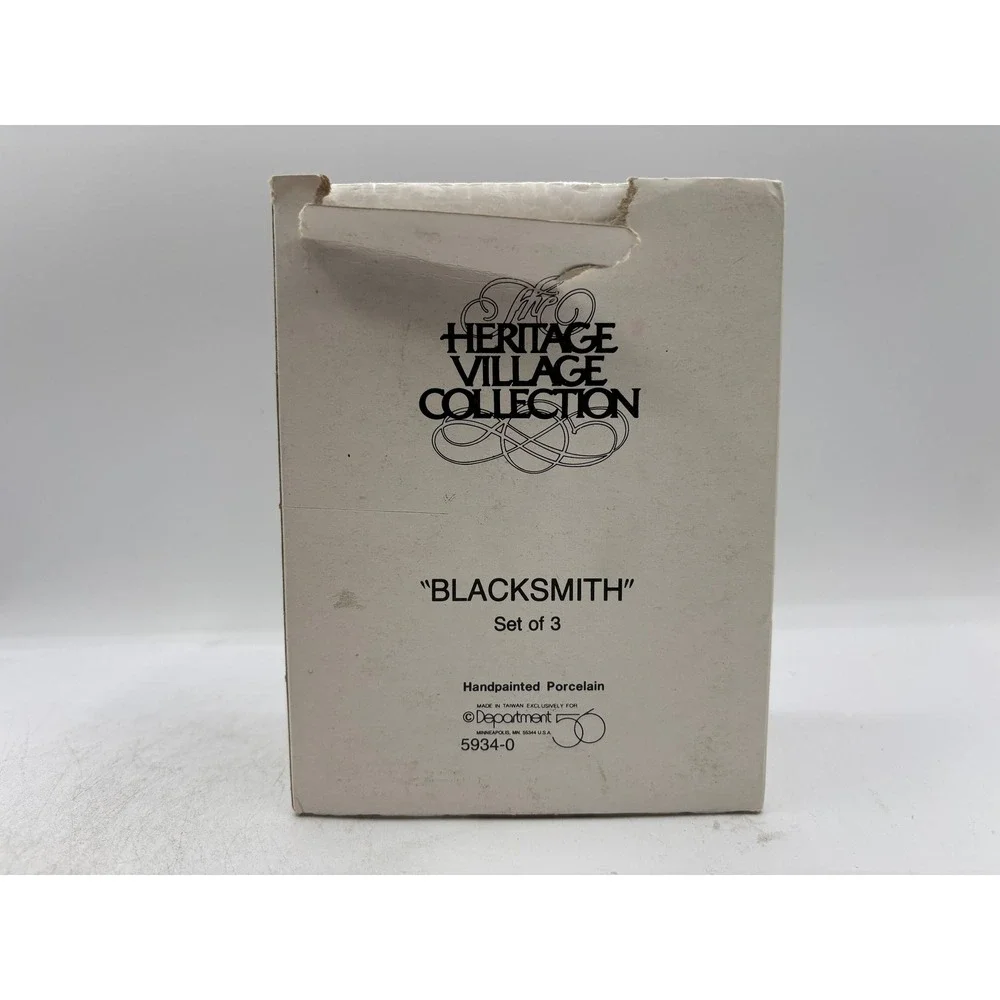 Department 56 1987 Vintage Heritage Village Collection Blacksmith 5934-0 Retired